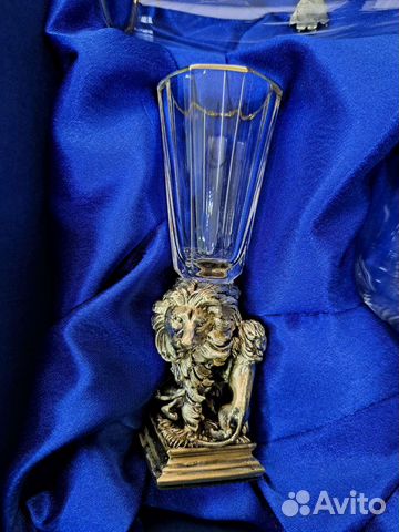 Премиальный набор бокалов «Лев». Бронза купить с доставкой Премиальный набор бокалов «Лев». Бронза