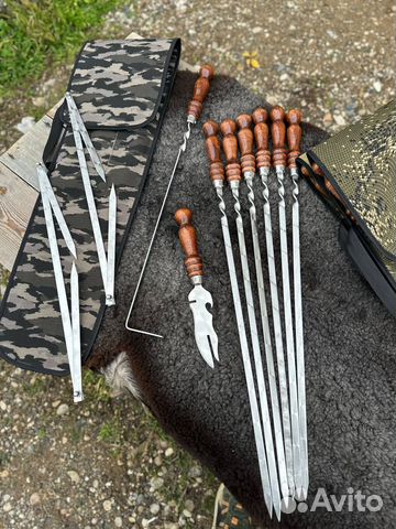 Набор шампуров в чехле+кочерга купить с доставкой Набор шампуров в чехле+кочерга