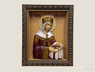 Святая Царица Елена икона резная