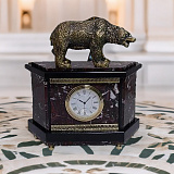 Каминные часы из яшмы и долерита