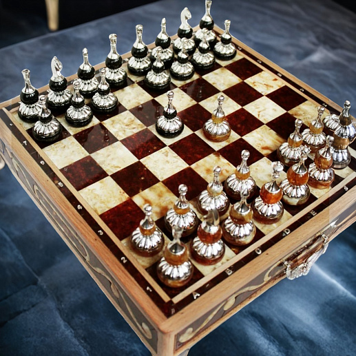 Подарочные шахматы "Янтарь" купить с доставкой Подарочные шахматы "Янтарь"