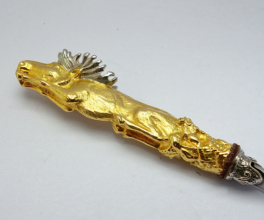 Набор шампуров "Звери". Позолота купить с доставкой Набор шампуров "Звери". Позолота